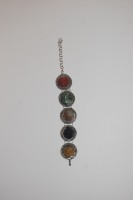 Pulsera 5 piedras color