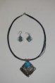 Conjunto rombo azul