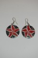 Pendientes estrella roja