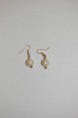 Pendientes perlas enganche dorado